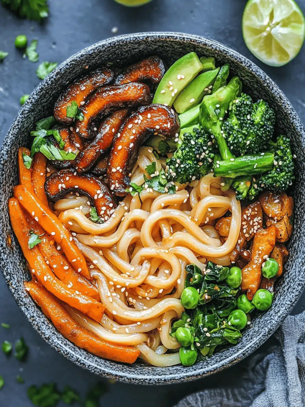 Udon Noodle and Veggie Bowl