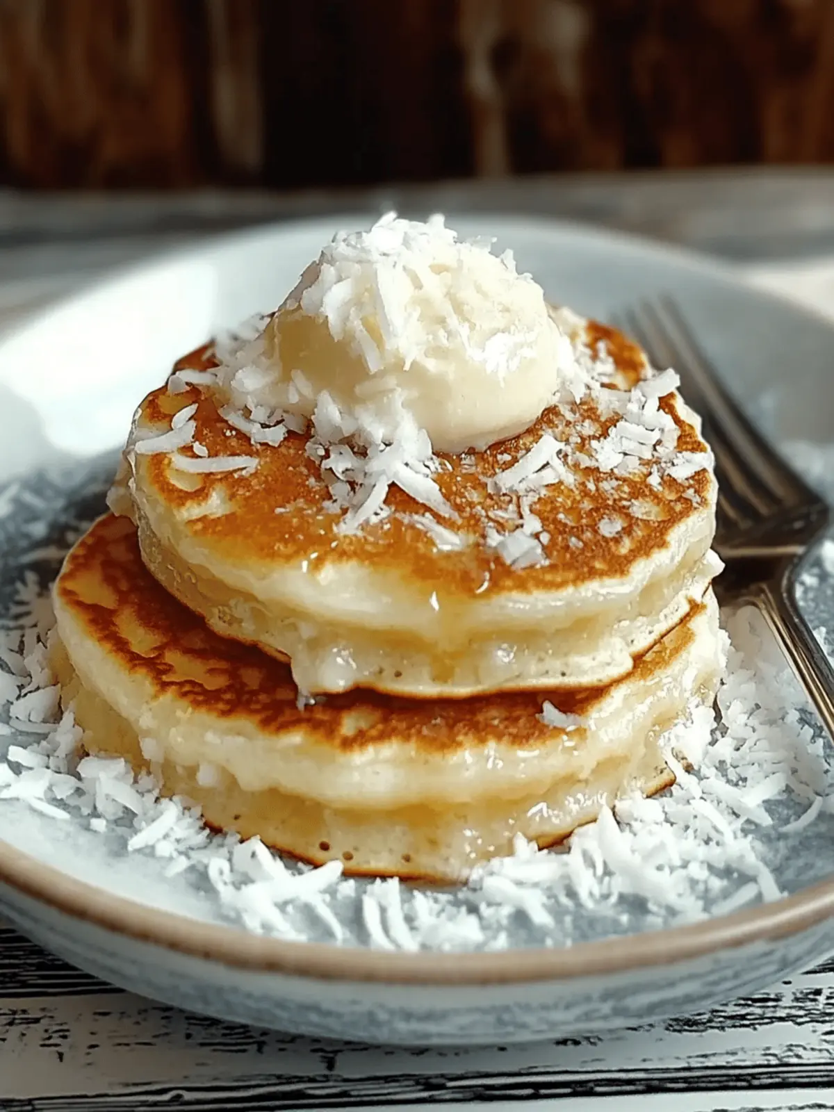 Coconut Cream Pancakes