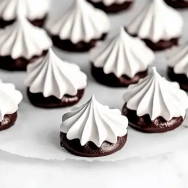 Chocolate Dipped Meringue Cookies