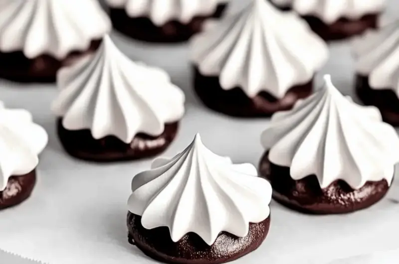 Chocolate Dipped Meringue Cookies