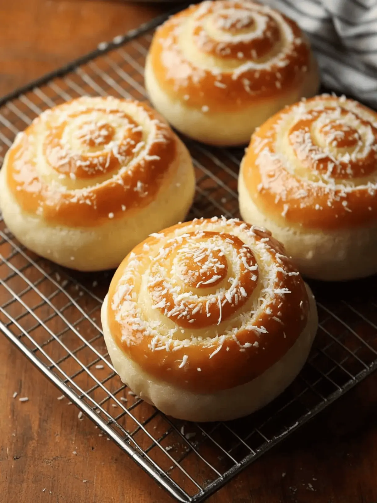 Irresistible Asian Coconut Custard Buns You’ll Adore 4 Asian Coconut Custard Buns