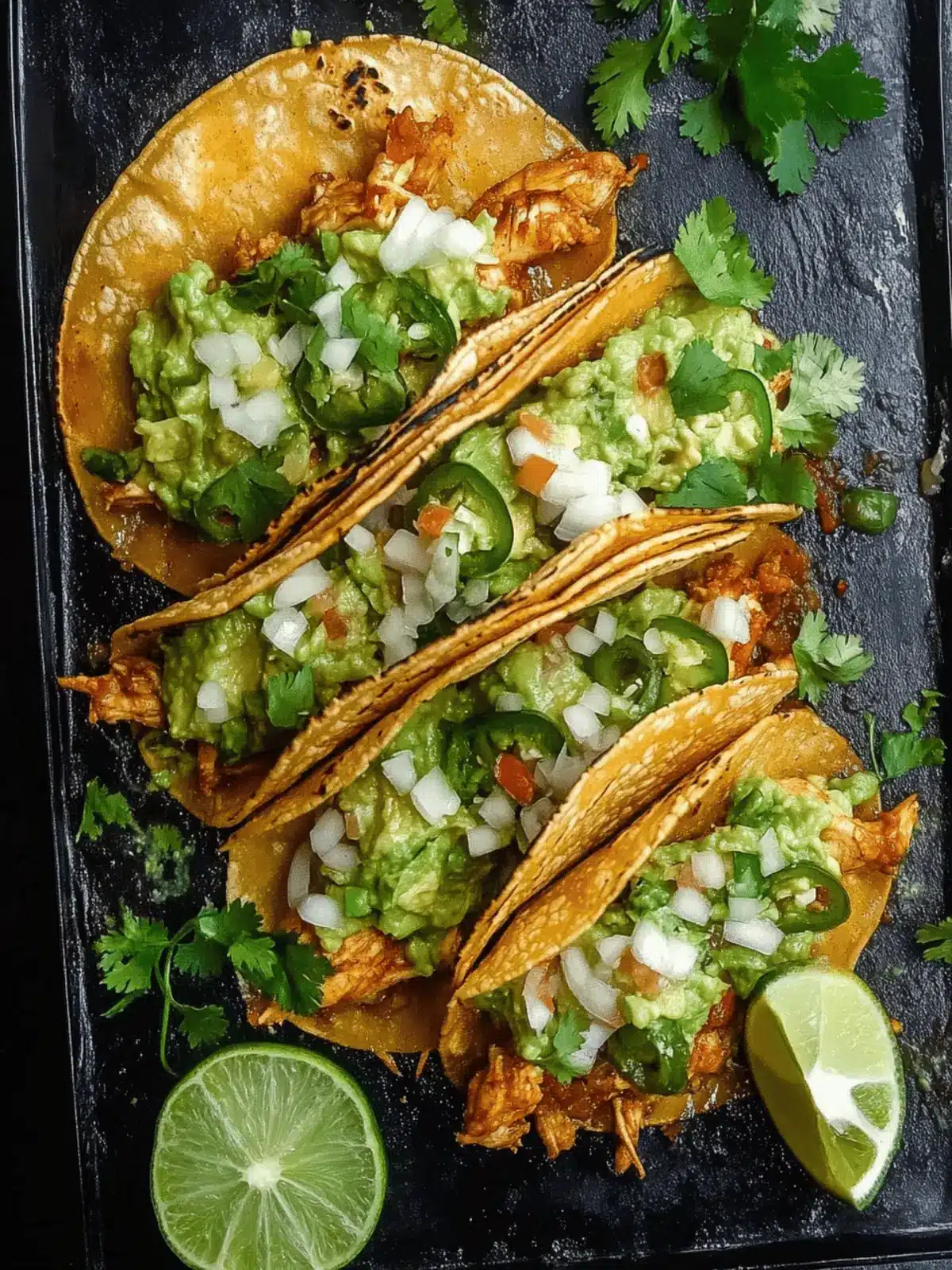 Crispy Poblano Chicken Tacos with Avocado-Jalapeño Salsa
