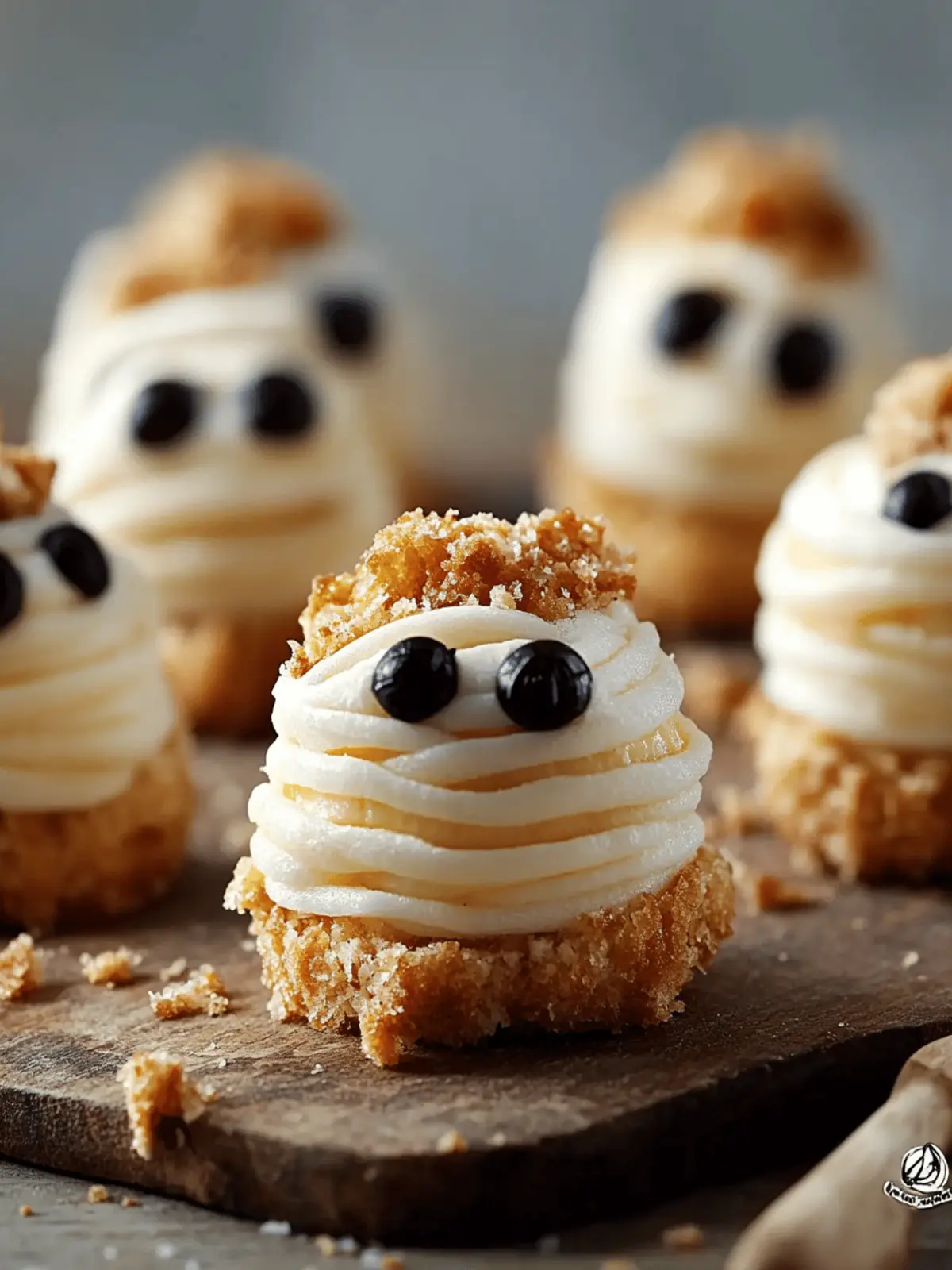 Mummy Wrapped Cheesecake Bites