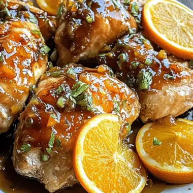Orange Balsamic Glazed Chicken