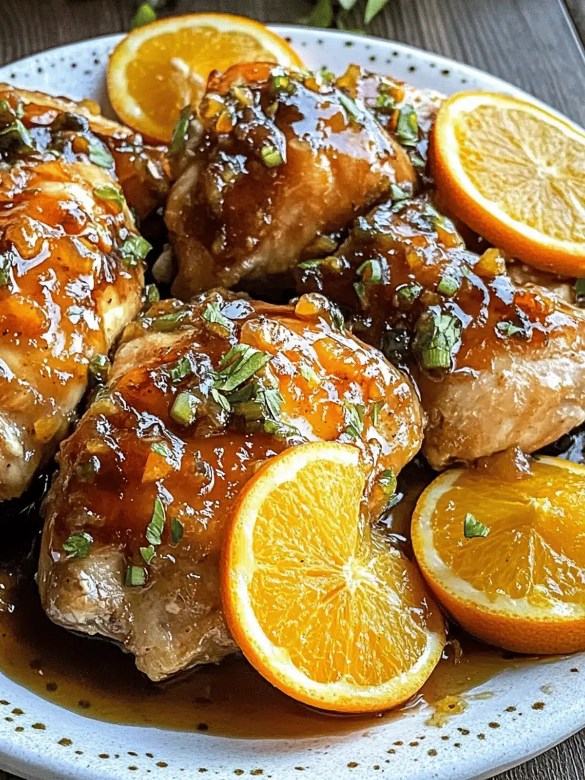 Orange Balsamic Glazed Chicken