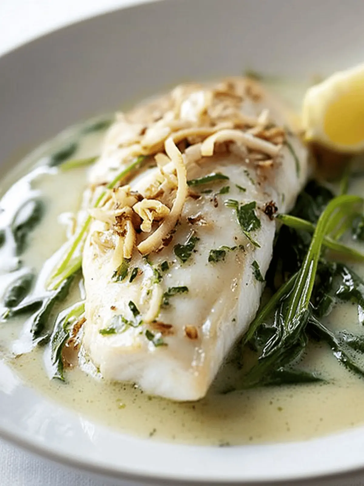 Coconut-Poached Fish With Spinach: A Tropical Dinner Delight 4 Coconut-Poached Fish With Spinach