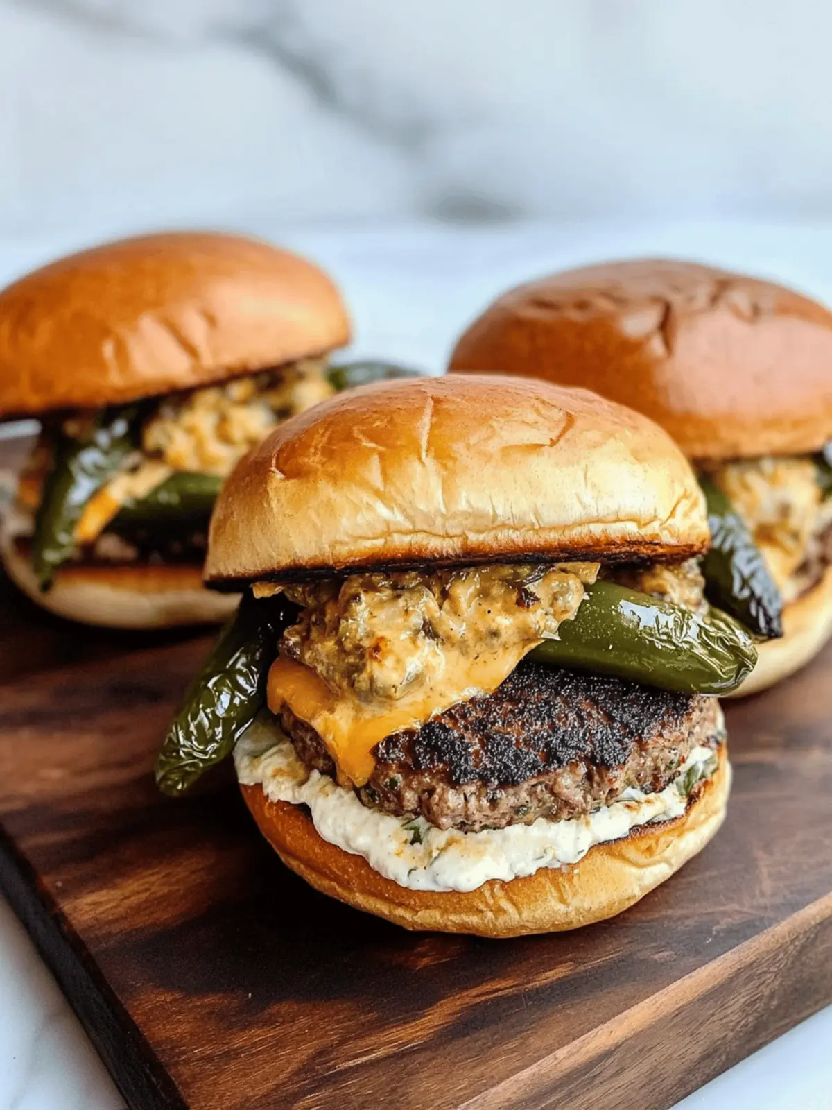 Poblano Popper Burger