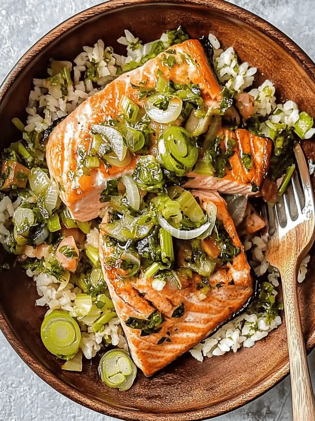 Miso Butter Salmon with Sizzled Scallion Salsa Verde Magic 3 Miso Butter Salmon with Sizzled Scallion Salsa Verde