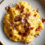 Silky Scrambled Eggs With Pancetta, Pepper and Pecorino