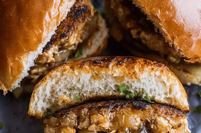 Savory Apple Butter Onion Chicken Burgers for Grilling Fun 1 Apple Butter Onion Chicken Burgers