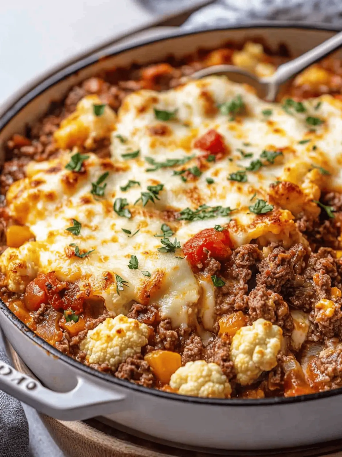 Beef + Cauliflower Stove-top Casserole