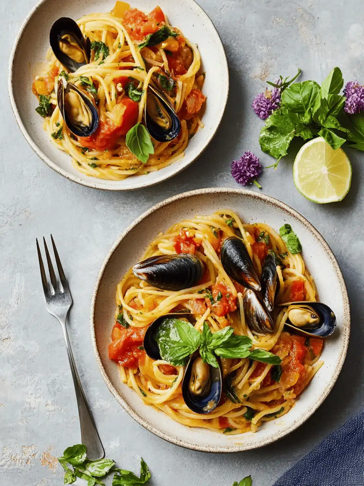 Tomato & Mussel Pasta