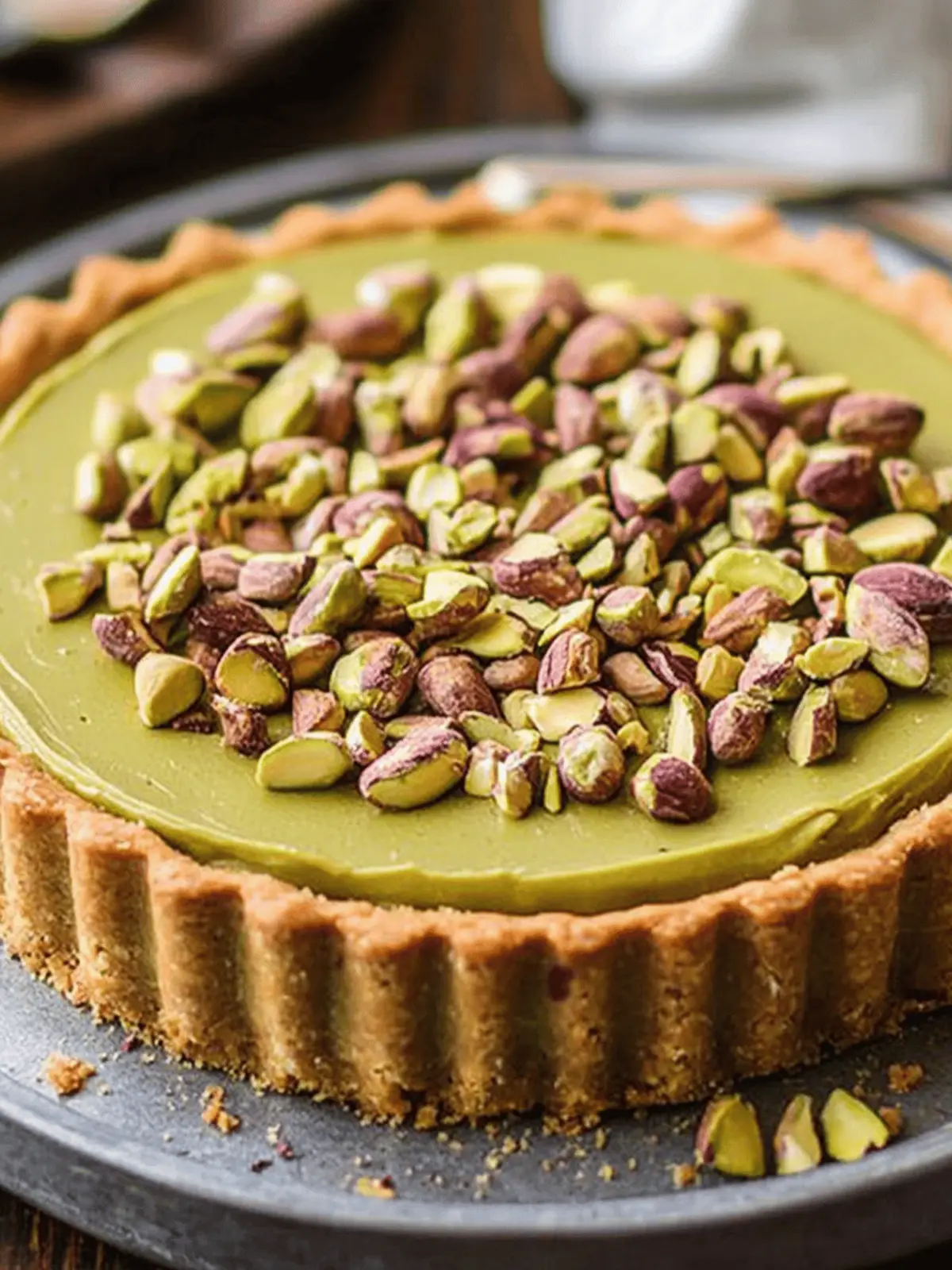 Pistachio Tart with Creamy Pistachio Paste