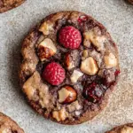 French Style Chocolate Raspberry Hazelnut Cookies