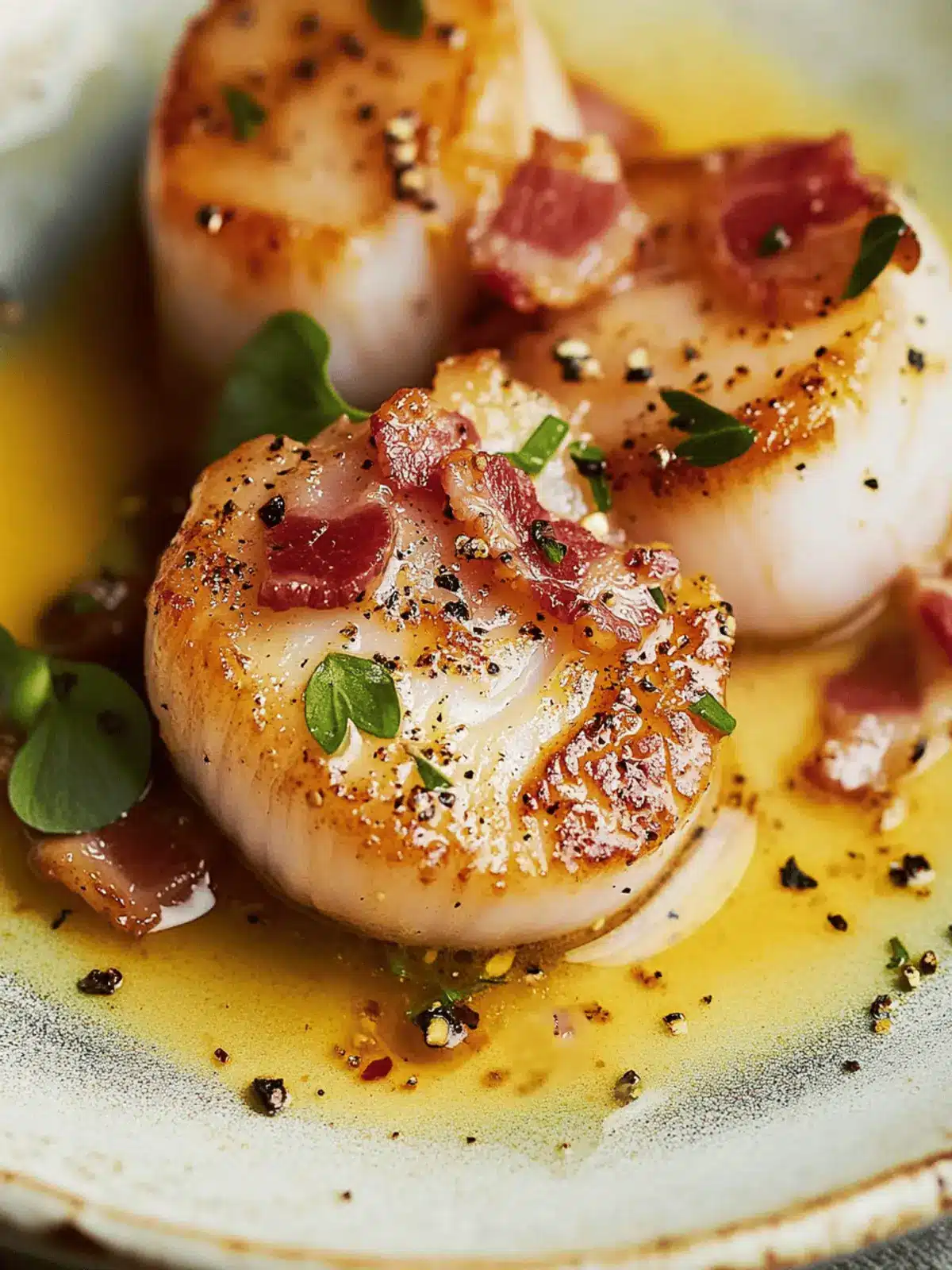 Indulge in Scallops with Bacon and White Wine Sauce Tonight 4 Scallops with Bacon and White Wine Sauce
