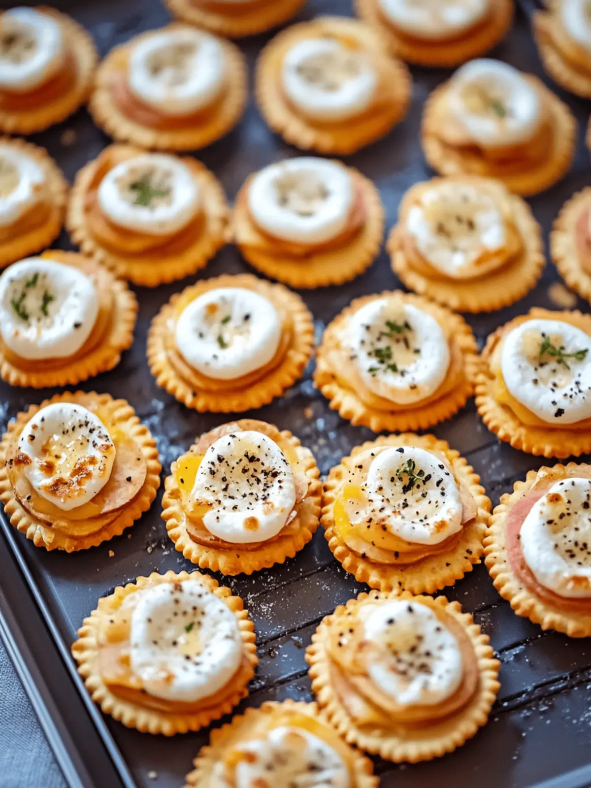 Ritz Cracker Party Sandwiches