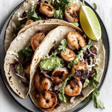 Grilled Honey Lime Shrimp Tacos