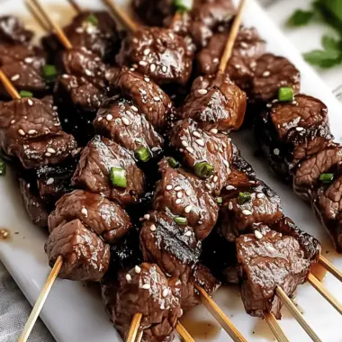 Easy Sweet Teriyaki Beef Skewers