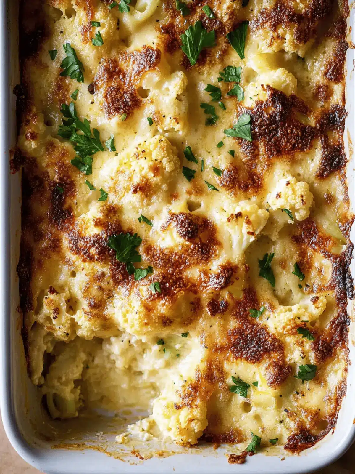 Cauliflower & Leek Gratin