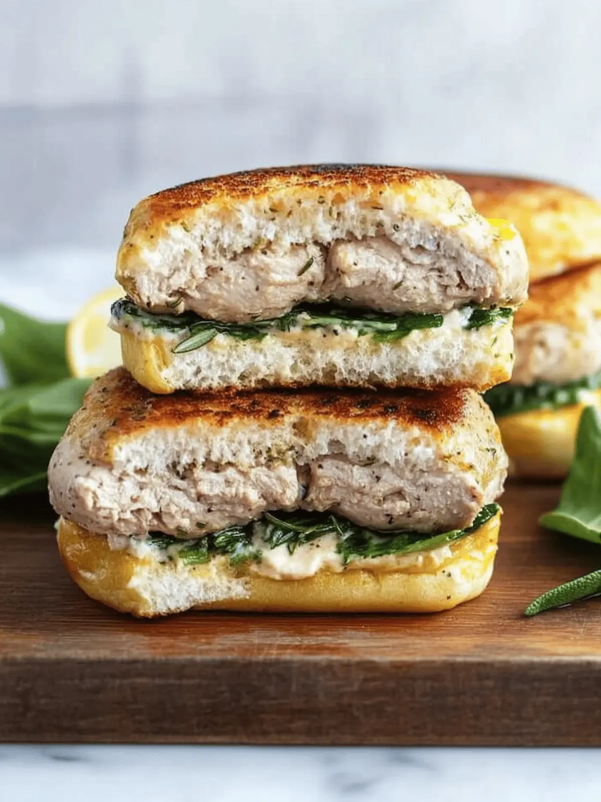 Savory Rosemary Garlic Chicken Burgers that Wow Your Tastebuds 2 Rosemary Garlic Chicken Burgers