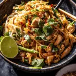 30 Minute Garlic Butter Chicken Pad Thai