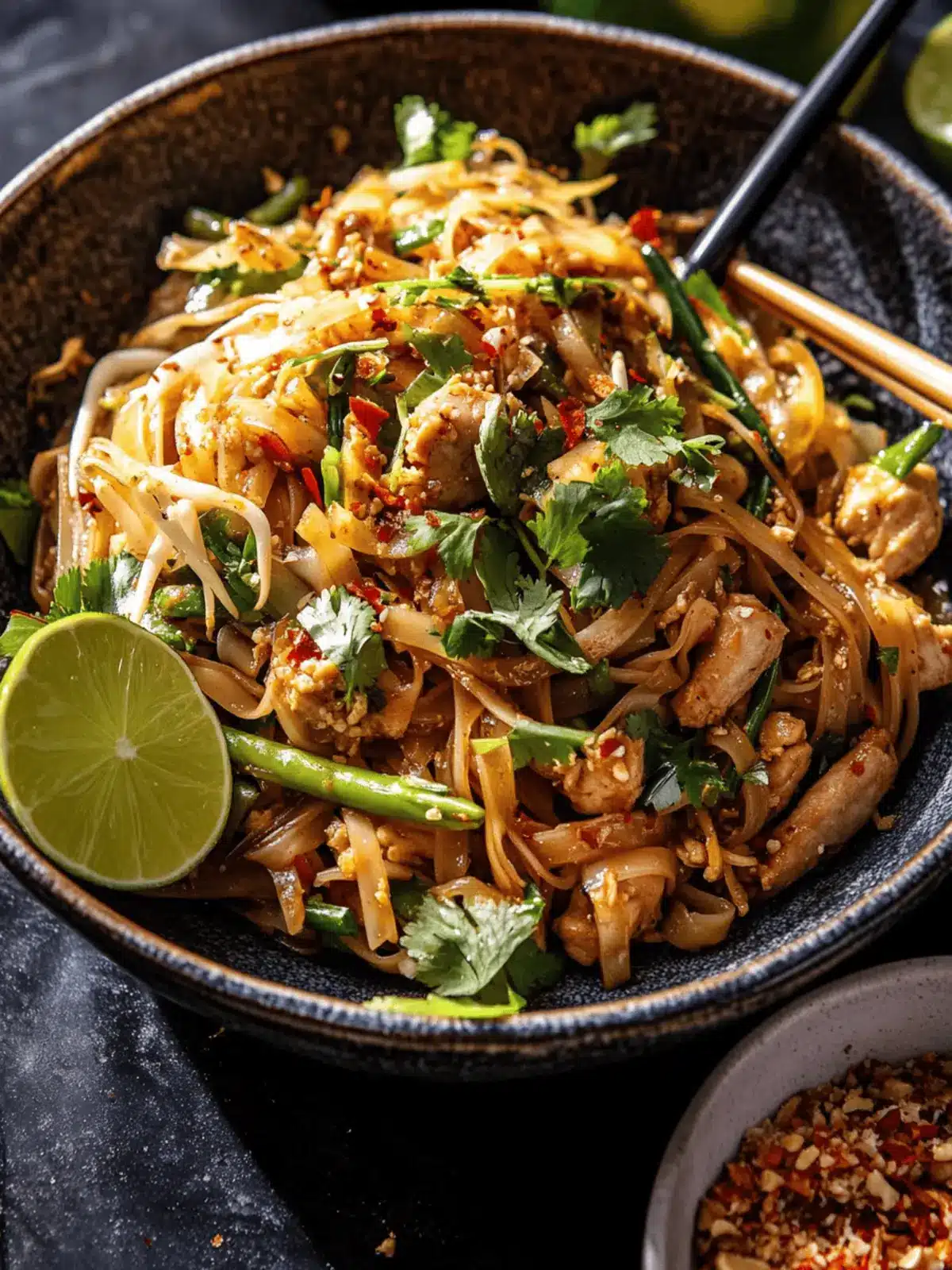 30 Minute Garlic Butter Chicken Pad Thai