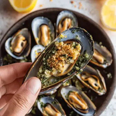 Easy Baked Mussels