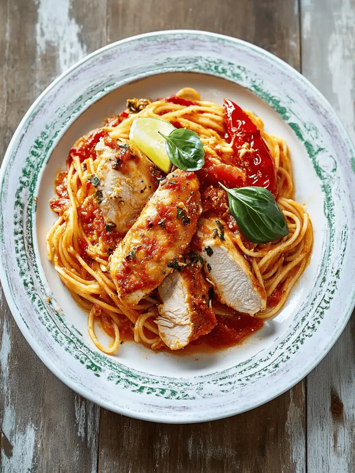 Chicken Milanese & spaghetti arrabbiata