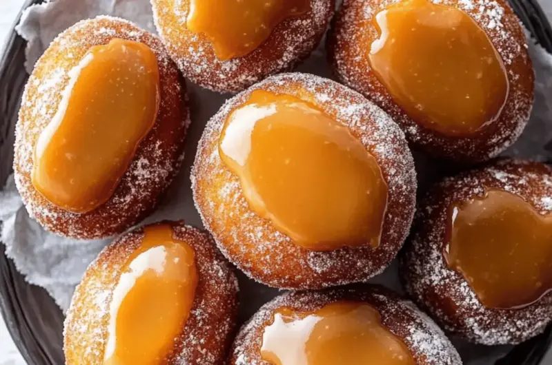 Gluten Free & Vegan Caramel Doughnuts