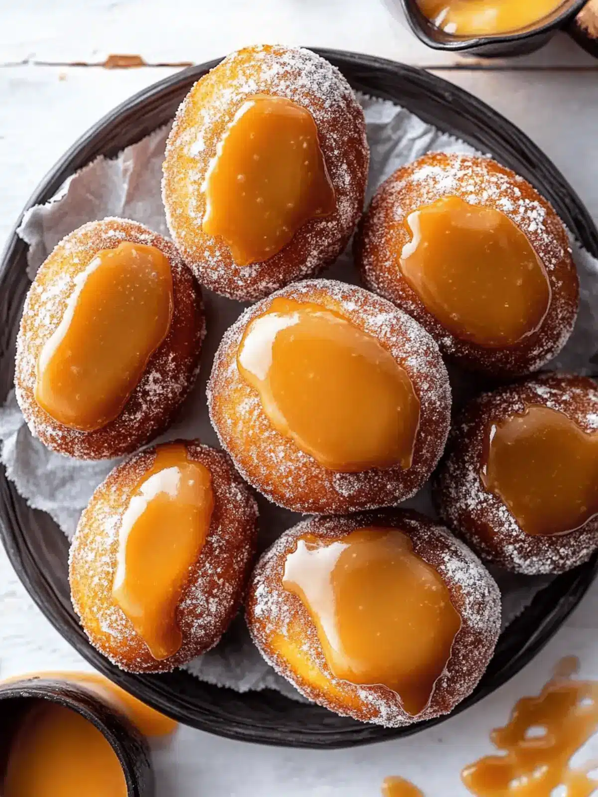 Gluten Free & Vegan Caramel Doughnuts