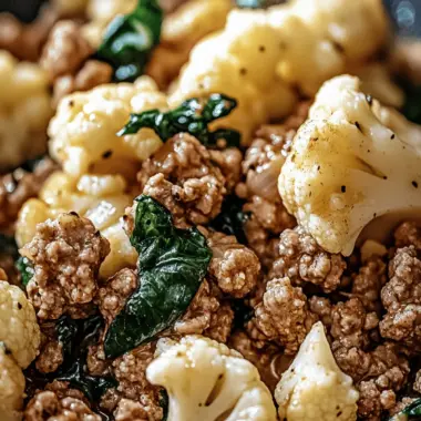 Garlic Butter Ground Turkey with Cauliflower Skillet Delight 10 Garlic Butter Ground Turkey with Cauliflower Skillet