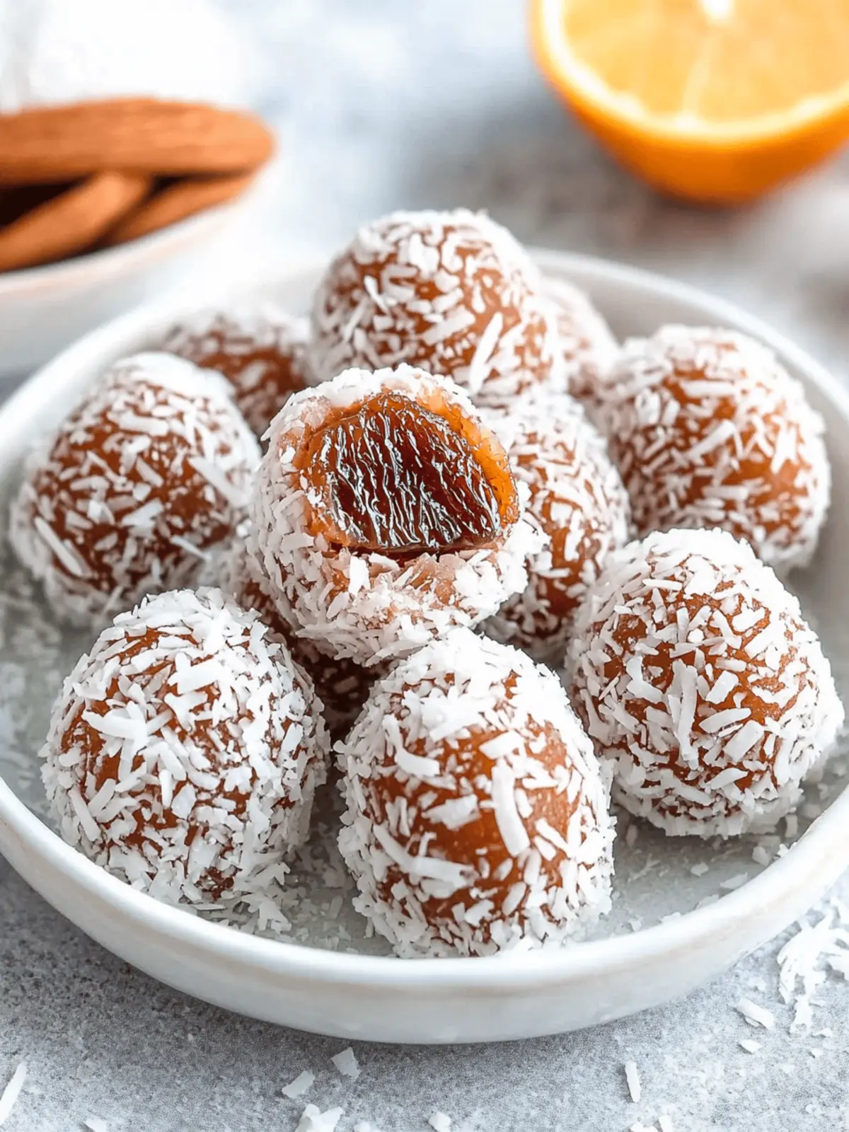 3 Ingredient Coconut Date Rolls