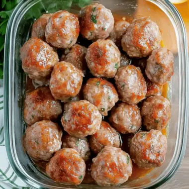 Easy Ground Pork Meatballs