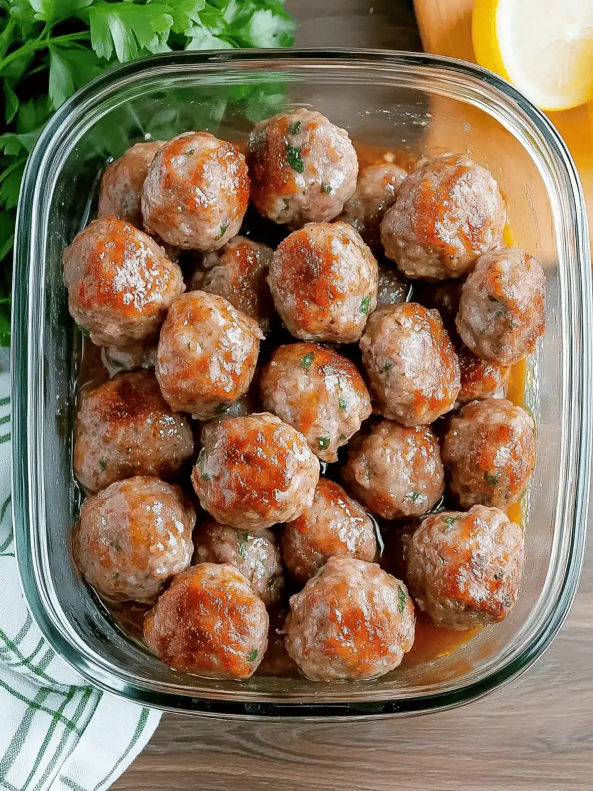 Easy Ground Pork Meatballs