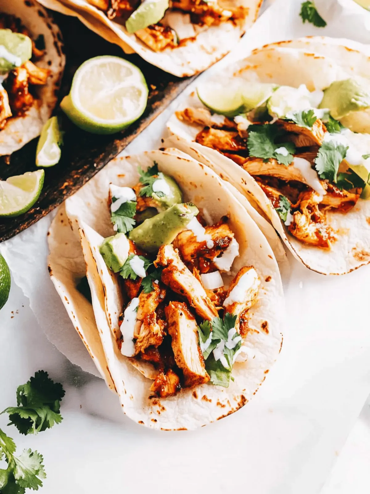 Authentic Mexican Chicken Street Tacos