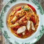 Chicken Milanese & spaghetti arrabbiata
