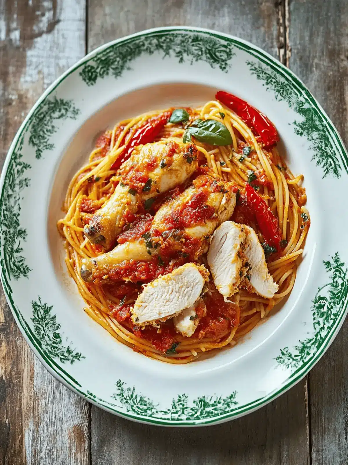 Chicken Milanese & spaghetti arrabbiata