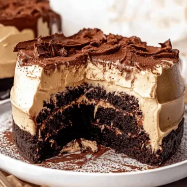 Chocolate Tiramisu Fudge Cake