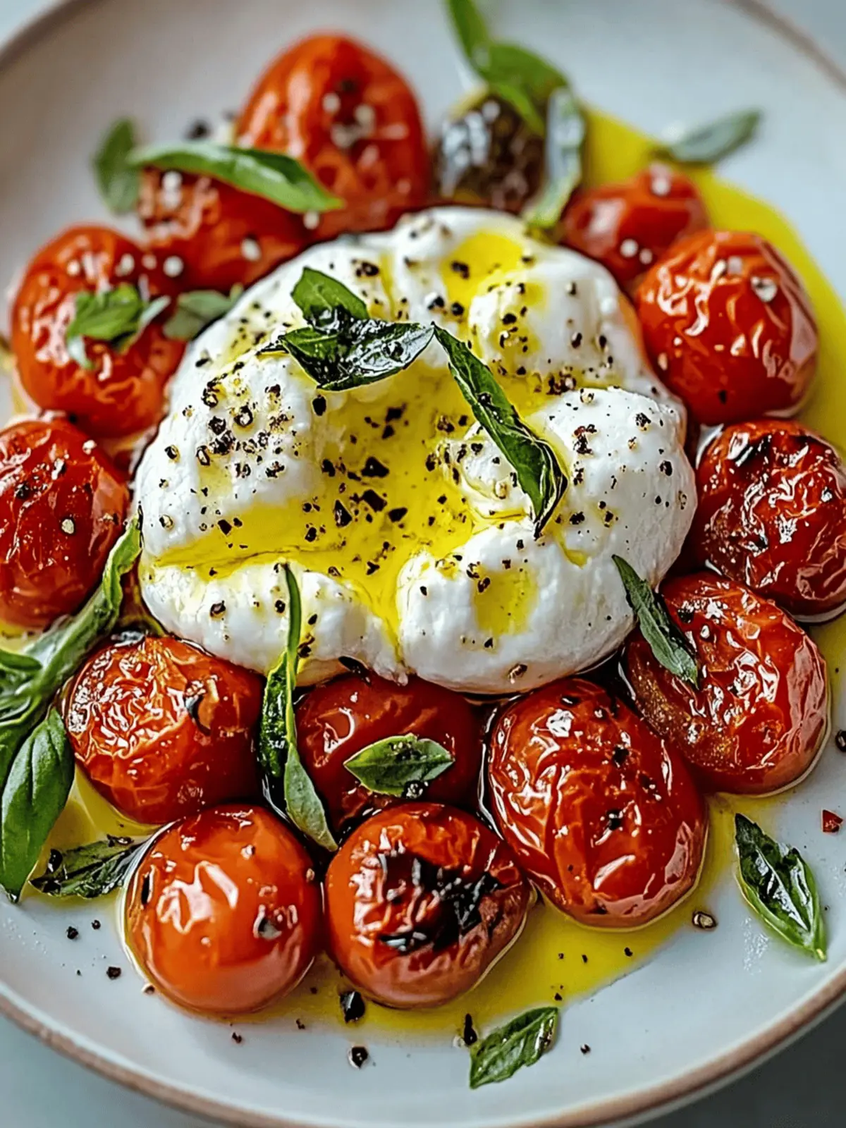 Roasted Tomatoes with Burrata