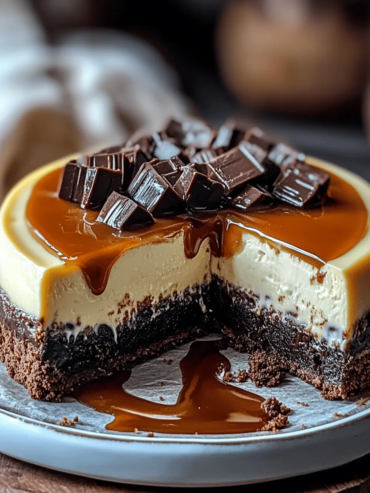 Caramel Brownie Cheesecake