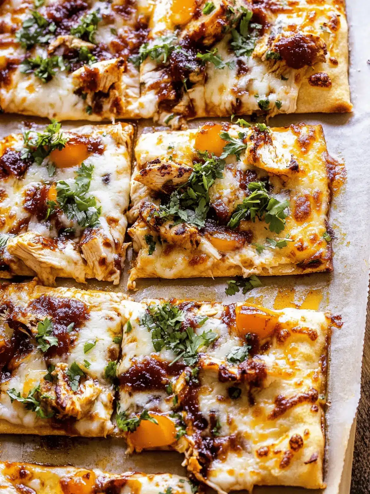 Sheet Pan BBQ Chicken Pizza
