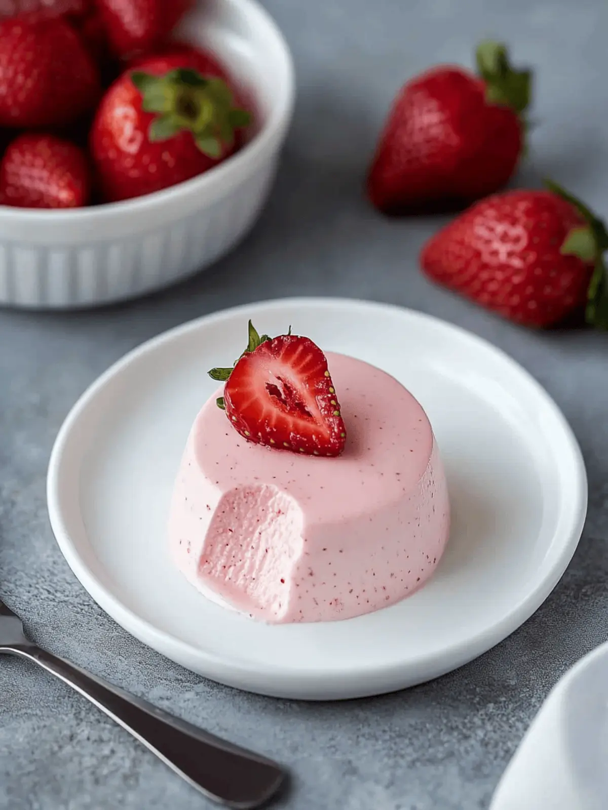 Strawberry Panna Cotta
