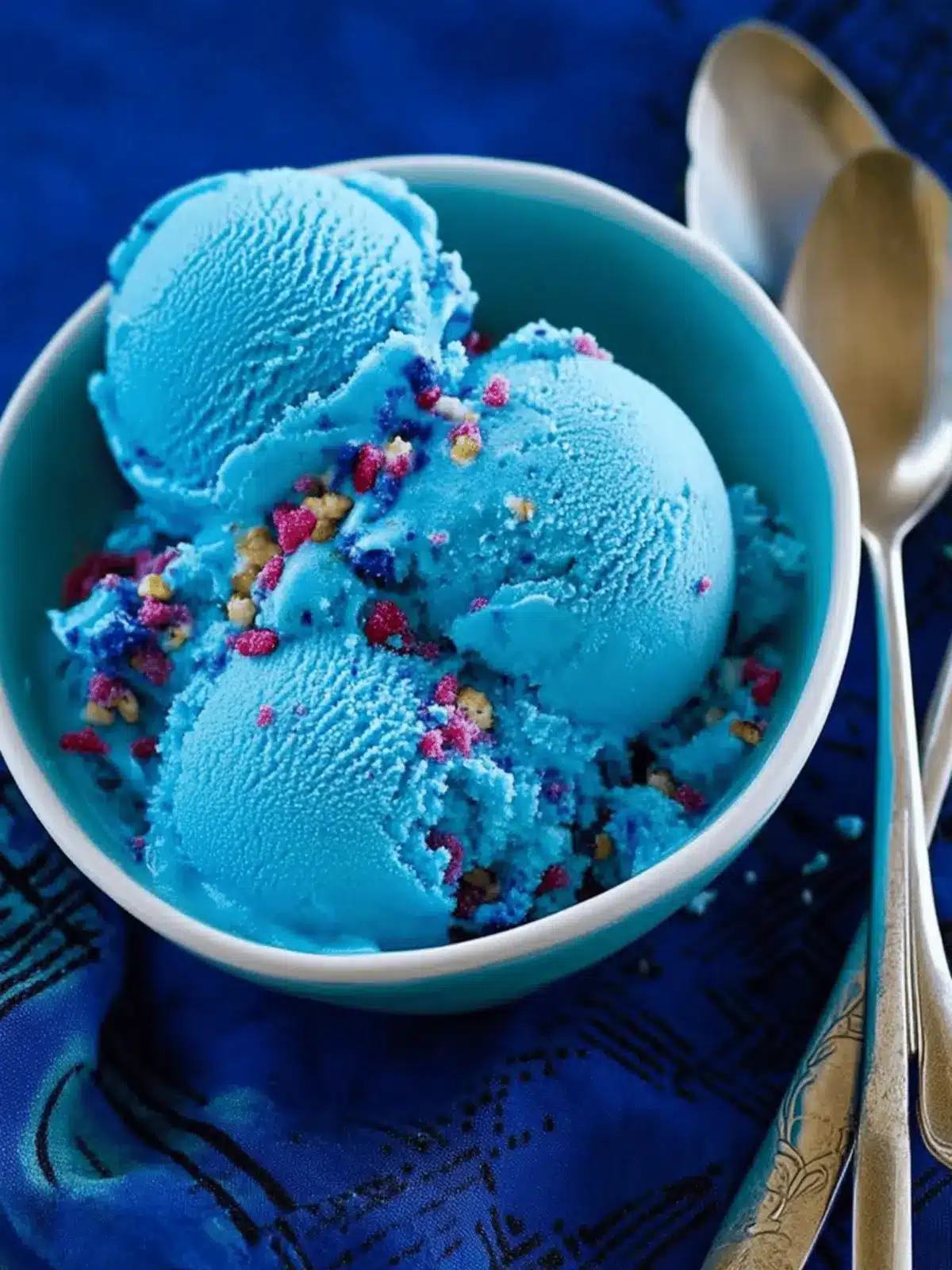 Blue Ice Cream {no-cook}