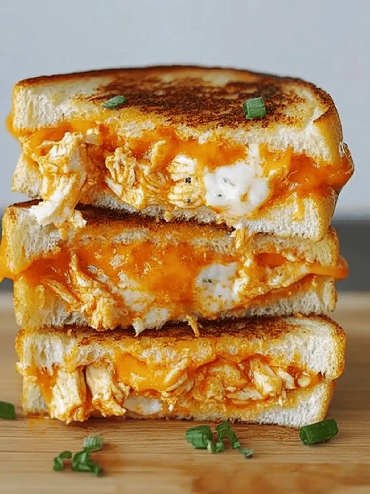 Buffalo Chicken Grilled Cheese