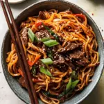 20 Minute Korean Beef Sesame Noodles