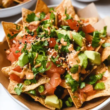 Poke Nachos with Spicy Tuna