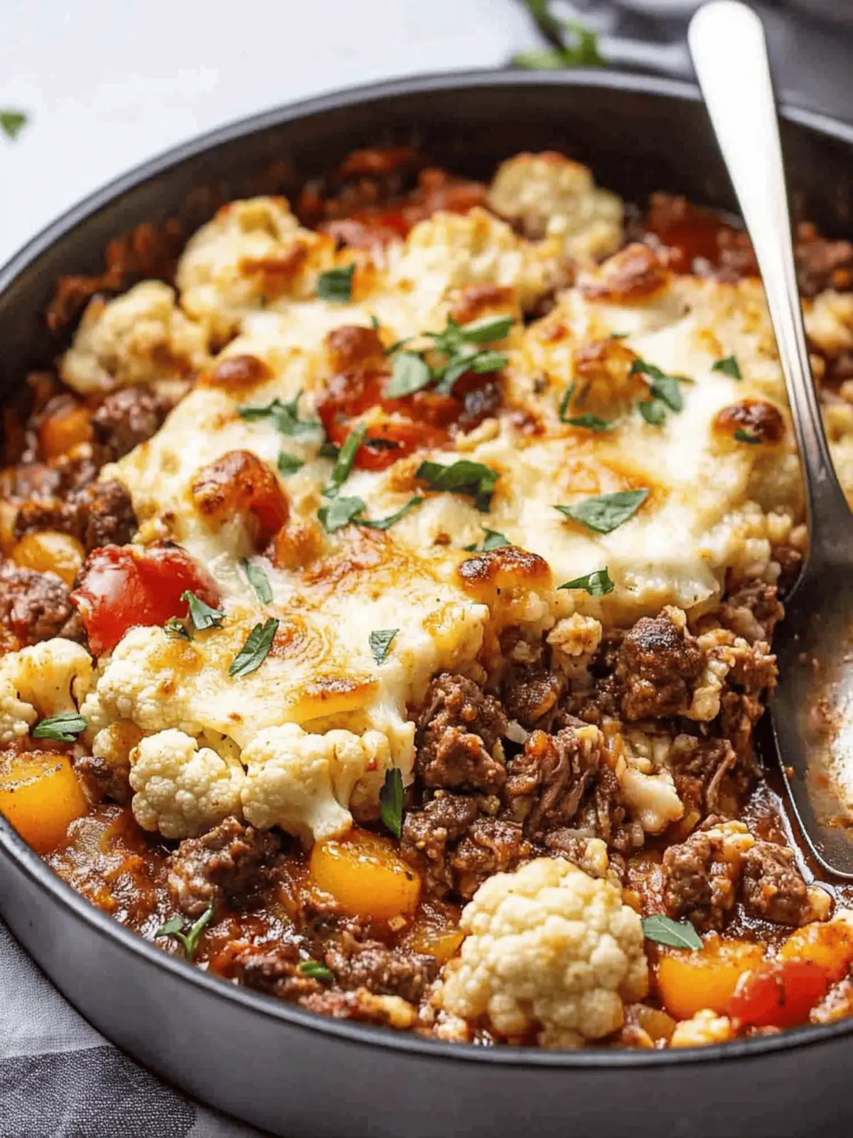Beef + Cauliflower Stove-top Casserole for Cozy Nights 2 Beef + Cauliflower Stove-top Casserole