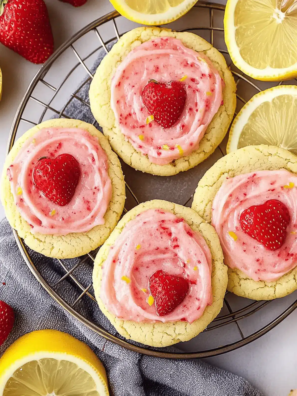 Strawberry Lemonade Cookies