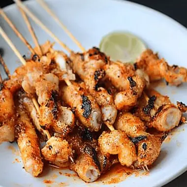Spicy Grilled Calamari