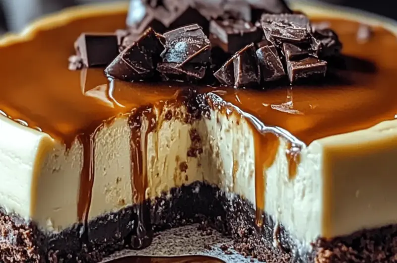 Caramel Brownie Cheesecake